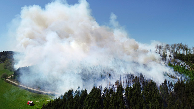 Waldbrand Gummersbach