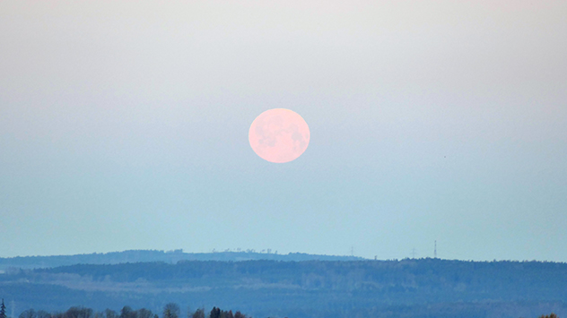 Vollmond über Schleiz