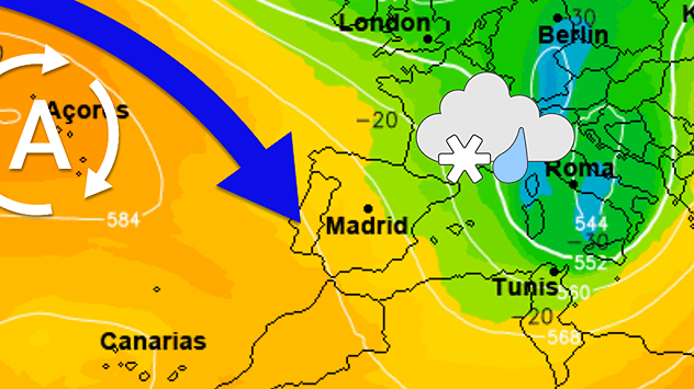 El anticiclón de las Azores desplazará la lengua de aire ártico hacia el este, alejando el frío intenso de la Península, al menos de manera momentánea.