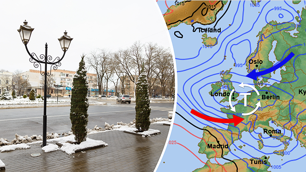 Nächste Woche könnte sich eine neue Luftmassengrenze bilden