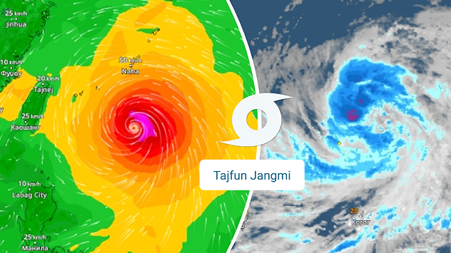 Tajfun Jangmi na zapadu Pacifika
