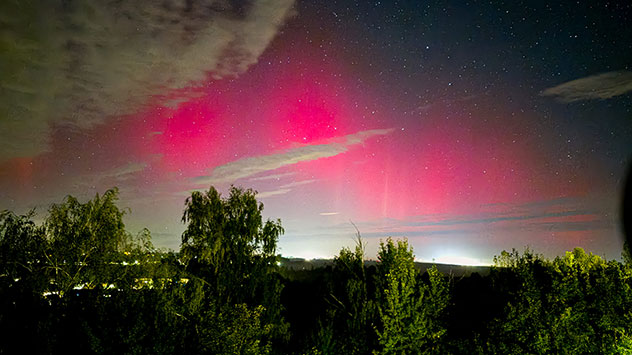 © Susi Lena Das Foto zeigt das intensive Licht in Helbra in Sachsen-Anhalt.