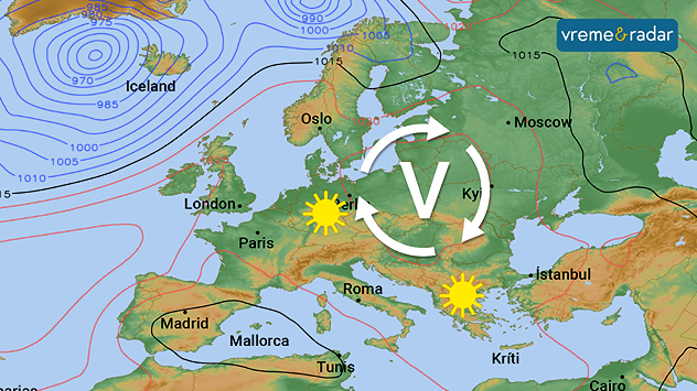 Anticiklon iznad Evrope