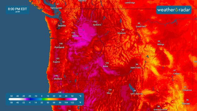 extreme west temp