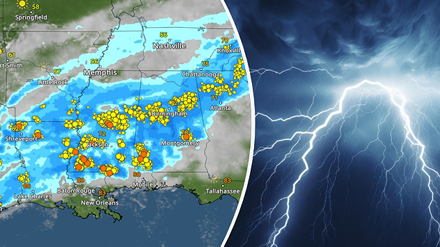 Peligrosas tormentas en el sur.