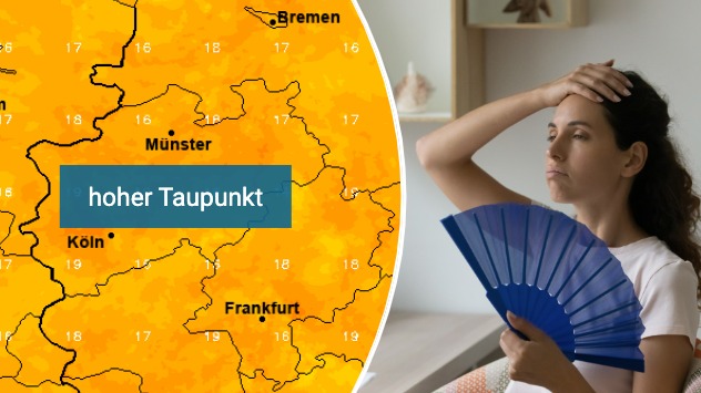 Am Dienstagabend wird die Luft im Westen sehr schwül.