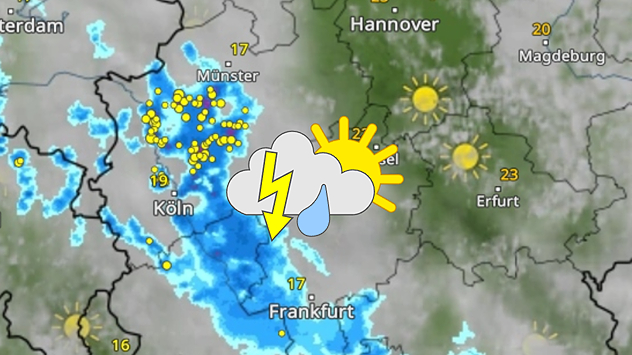 WetterRadar Dienstag