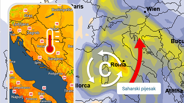 Danju oko 20°C, na putu promjena