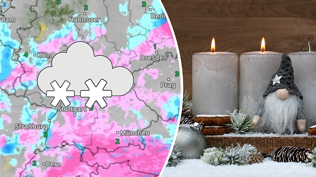Schnee am zweiten Adventswochenende