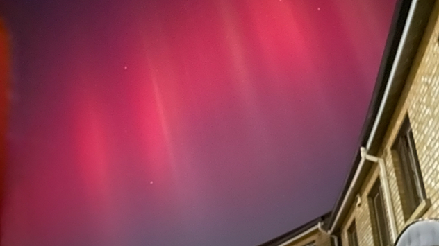 Northern Lights over Dublin, Ireland