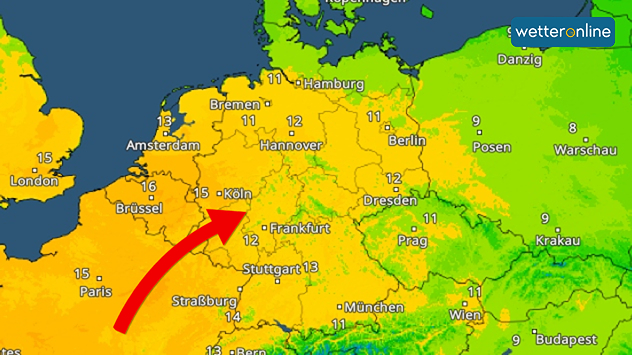 TemperaturRadar für Deutschland