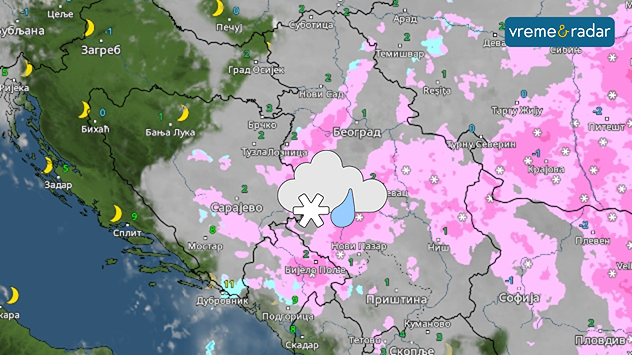 Slaba susnežica i sneg