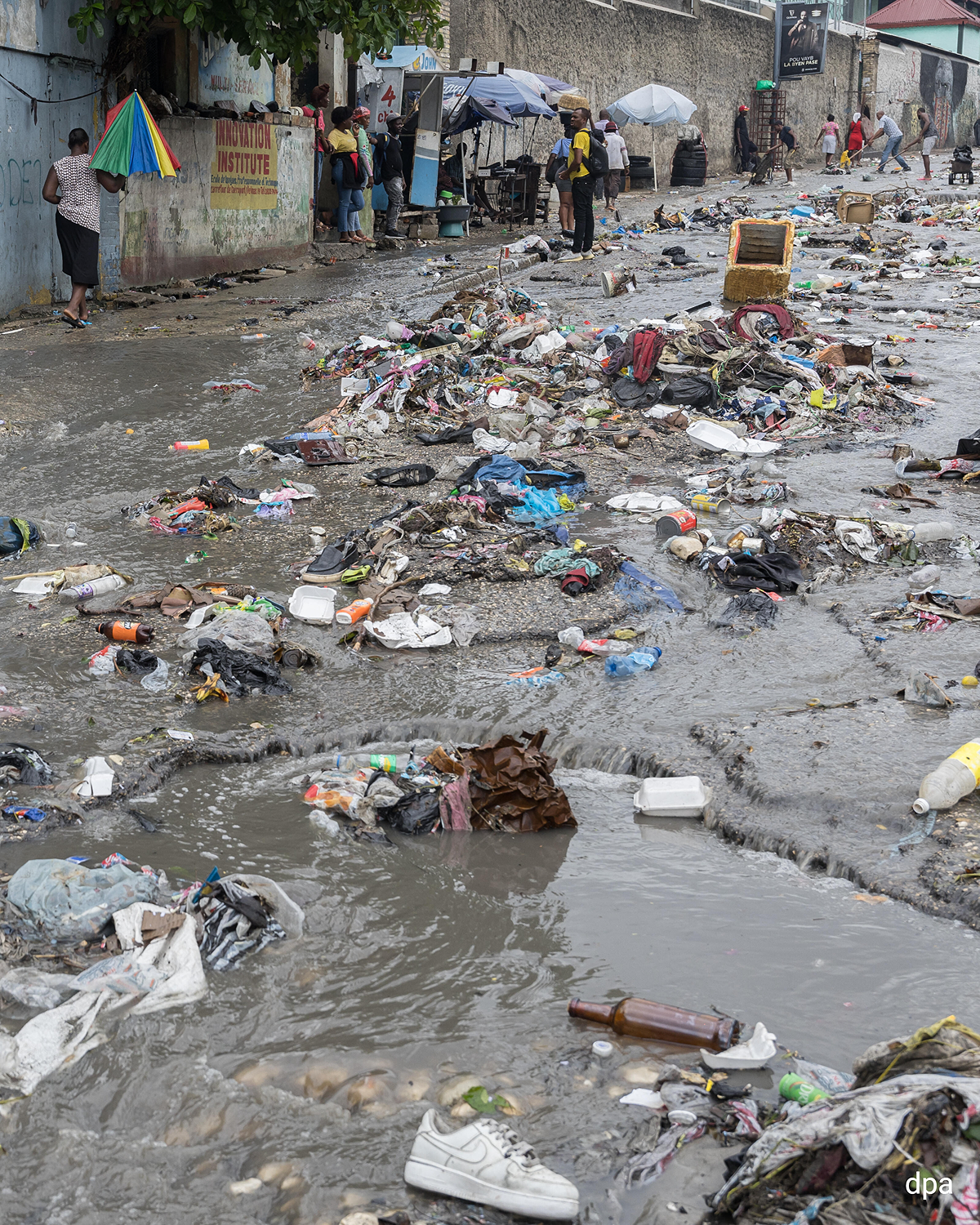 Hurricane damage in Haiti
