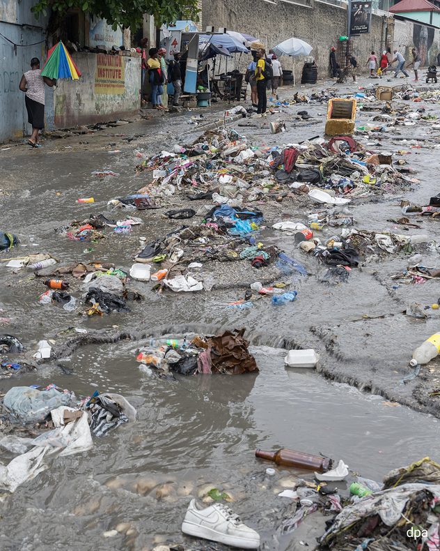 Hurricane damage in Haiti