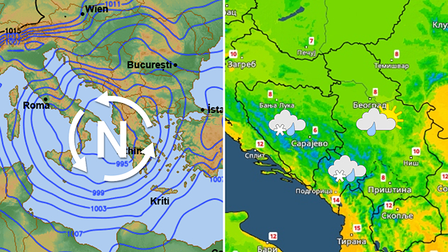 Promenljivo i sveže vreme
