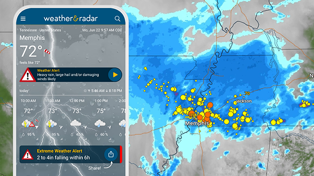 WeatherRadar: Flooding rains are impacting portions of the southern U.S. on Monday. Weather alerts are active.