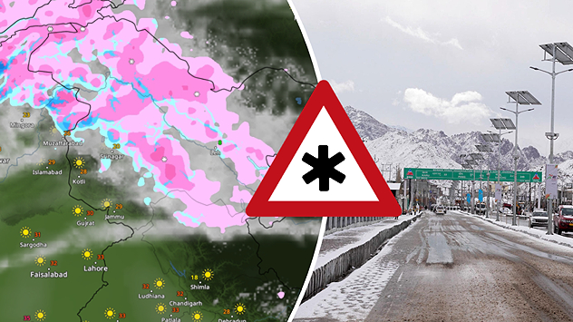 Fresh western disturbance to bring rain &amp; snow over North India.