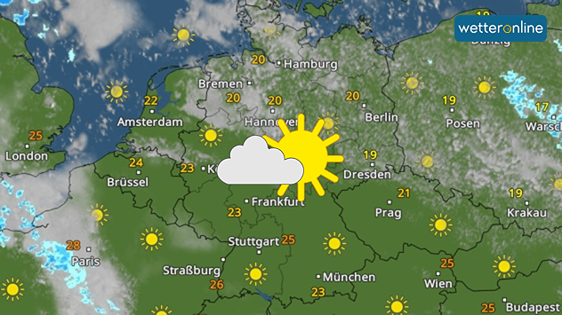 WetterRadar am Sonntag