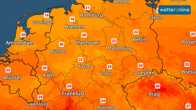 Höchstwerte am Freitag