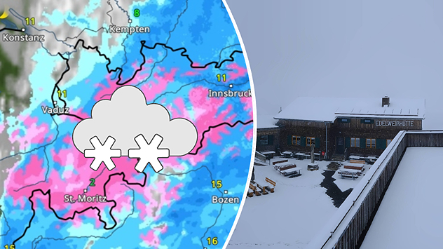 Auf der Großglockner Hochalpenstraße liegt Schnee.